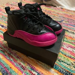 Air Jordan 12 Size 10 Toddler Girl Pink